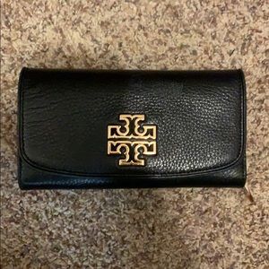 Authentic Tory Burch black wallet